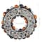 23.5" Orange, Black & White Ghost & Ornament Wreath by Ashland®